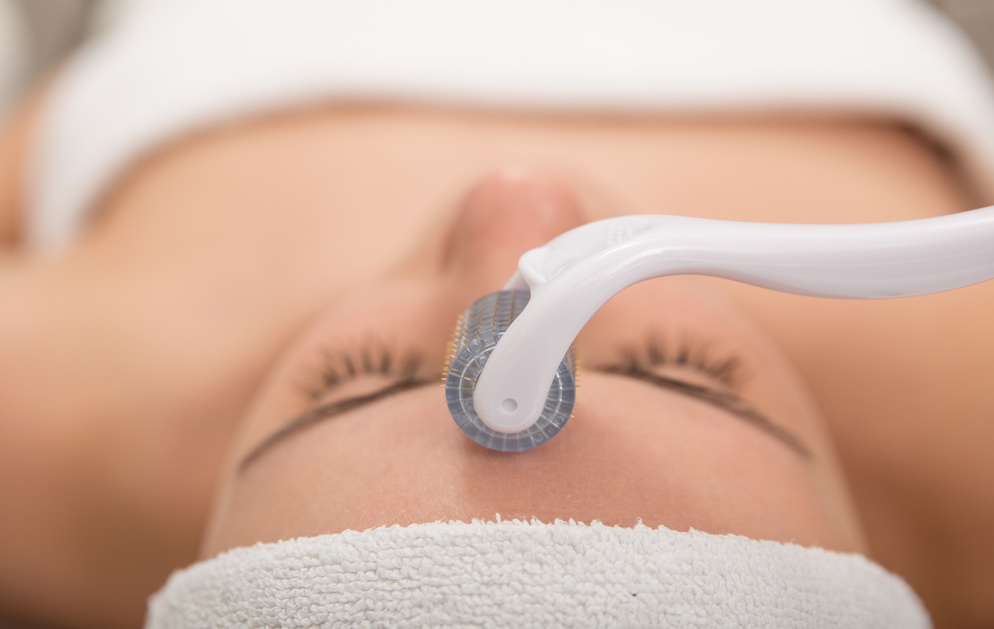 Roller microneedle mesotherapy